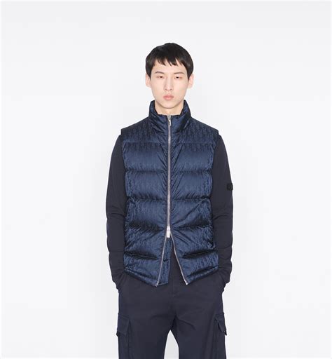 dior oblique sleeveless down jacket|Dior oblique jacket hooded.